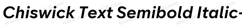 Chiswick Text Semibold Italic字体转换